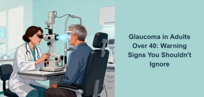 Eye examination for glaucoma detection in adults over 40