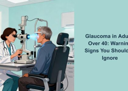 Eye examination for glaucoma detection in adults over 40